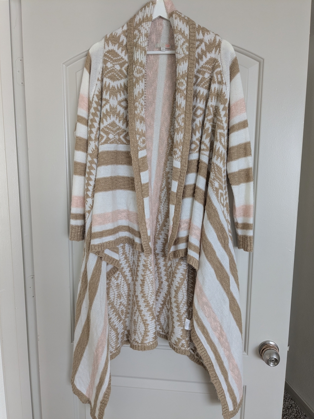 Gianni Bini (GB) women’s longline open-front cardigan / duster sweate